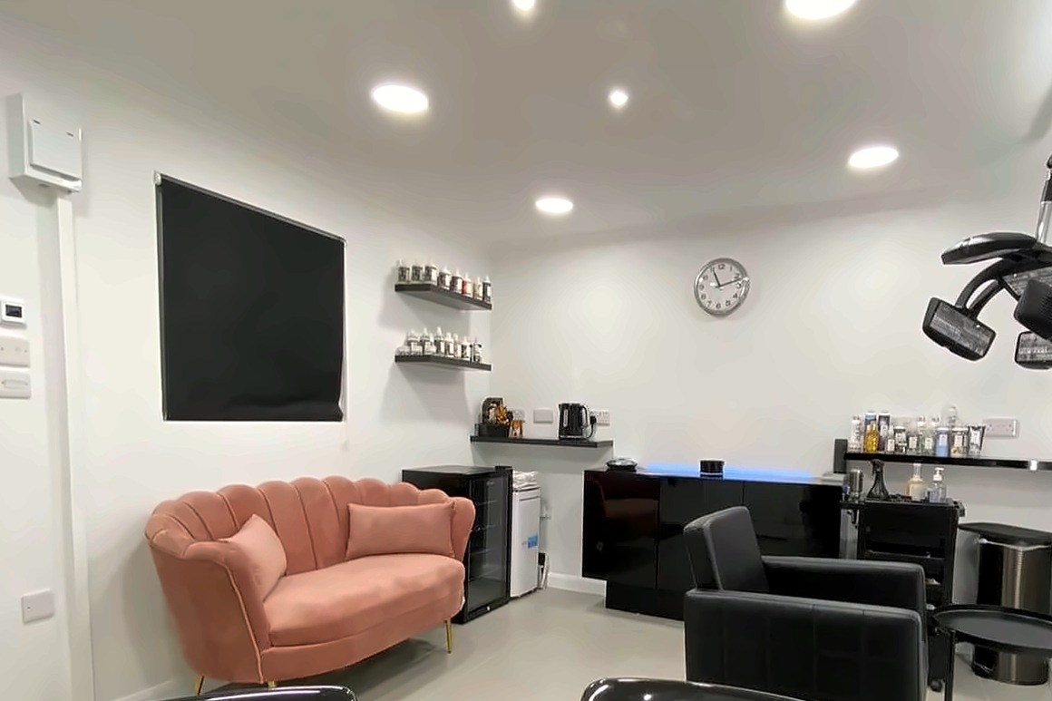 Hair By Neetu studio seating area