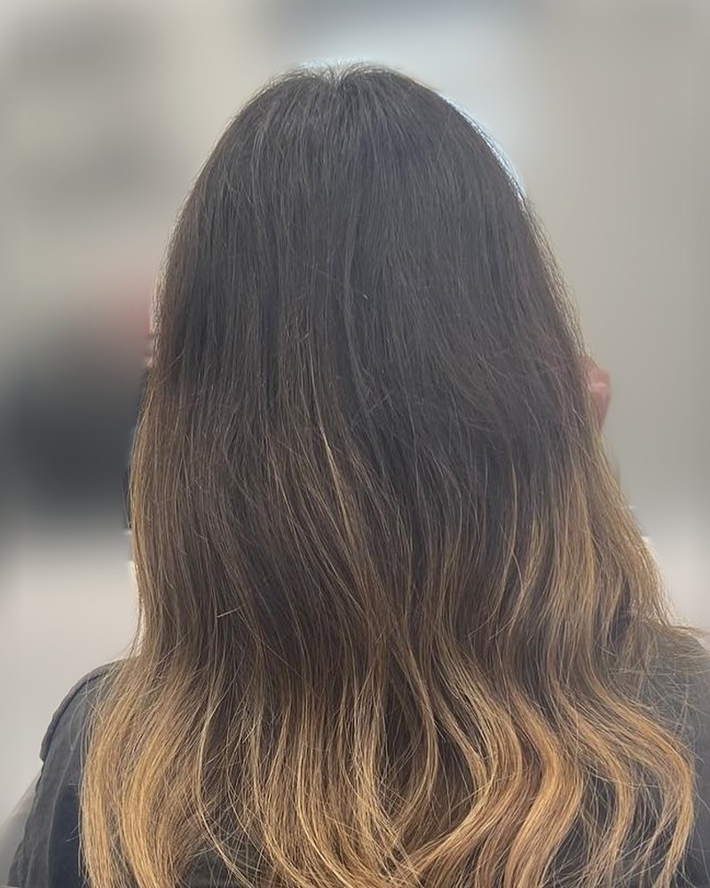 Before: warm, streaky highlights