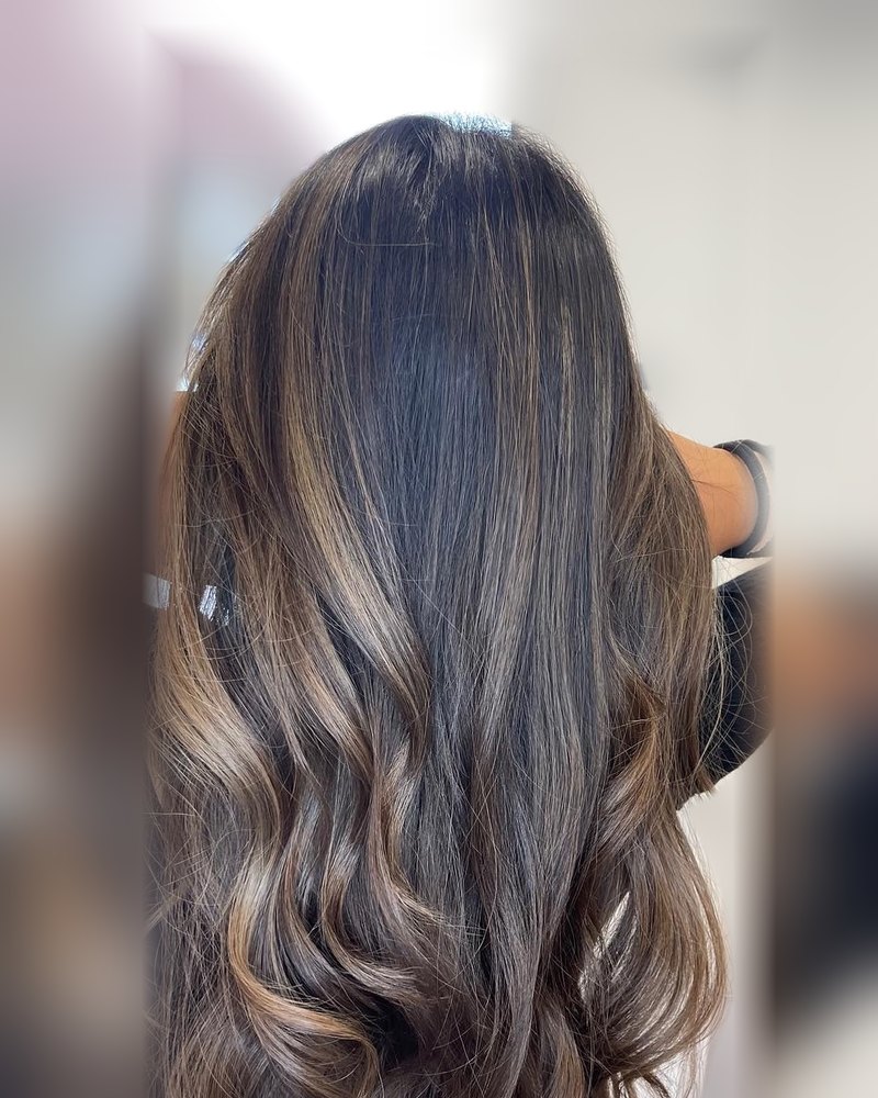 After: soft, cool, seamless balayage by Hair By Neetu
